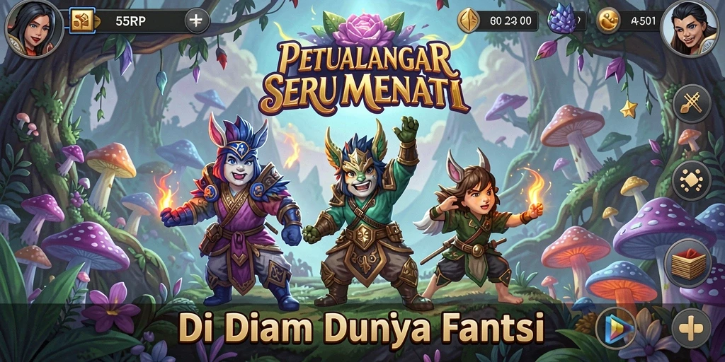 Tampilan menakjubkan dari gameplay 55RP yang penuh petualangan.