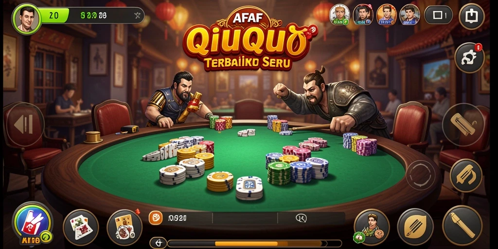Tampilan gameplay QiuQiu yang seru dan menarik di AFAF.