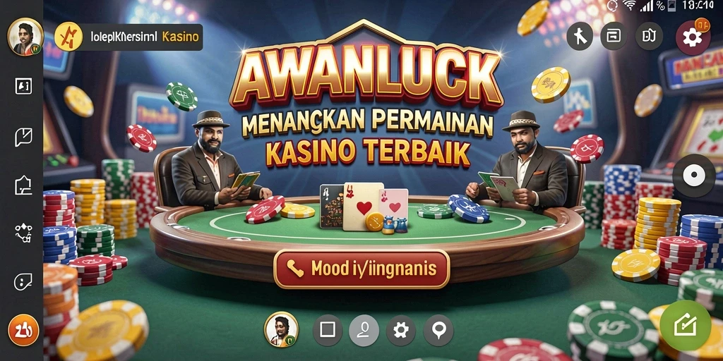 Screenshot gameplay menampilkan keseruan permainan Kasino di AWANLUCK.