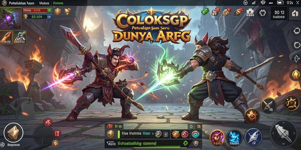 Tampilan gameplay menakjubkan di COLOKSGP dengan aksi ARPG yang seru.