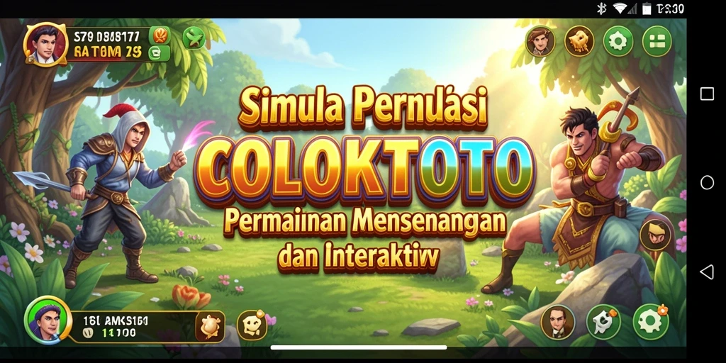 Tampilan gameplay COLOKTOTO dengan berbagai skenario menarik.