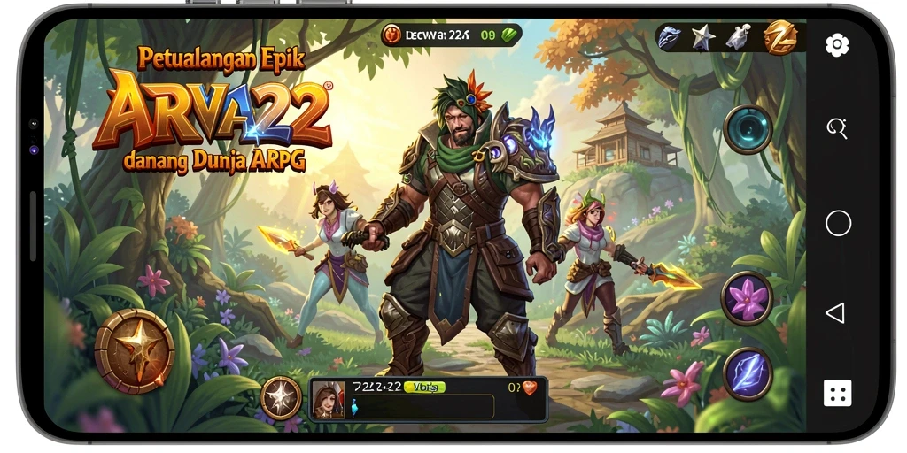 Gameplay DEWA22 dengan aksi dan petualangan seru.