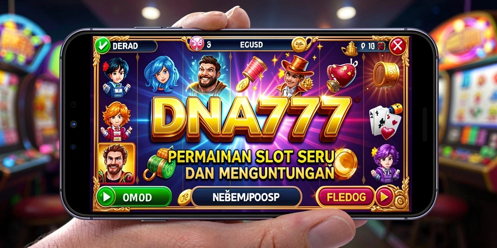 Tampilan permainan Slot DNA777 yang menarik dan penuh warna.