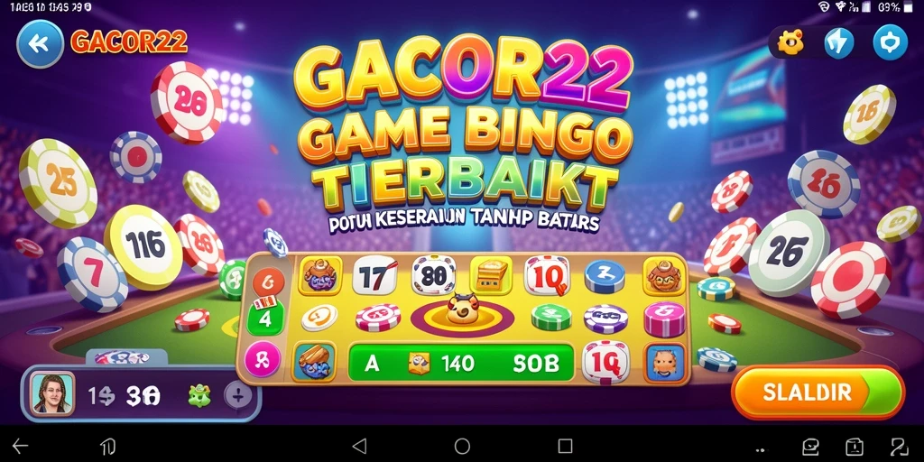 Tampilan screenshot GACOR22 yang menampilkan gameplay Bingo yang seru.