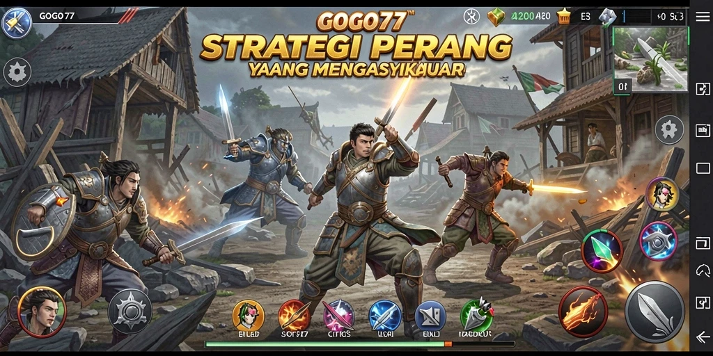 Tampilan gameplay strategi GOGO77 dalam aksi seru.