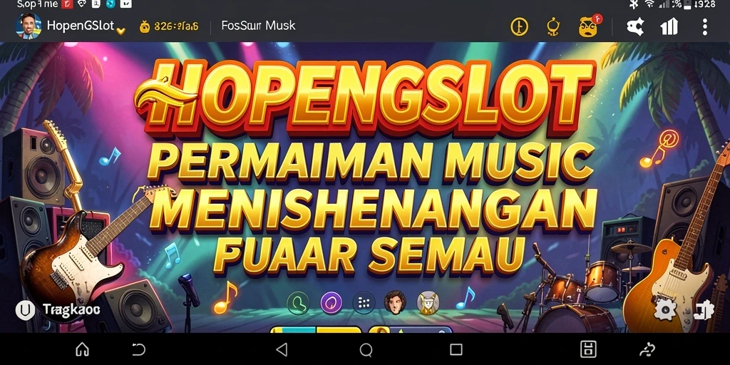 Tampilan utama HOPENGSLOT dengan gameplay musik yang mengasyikkan.