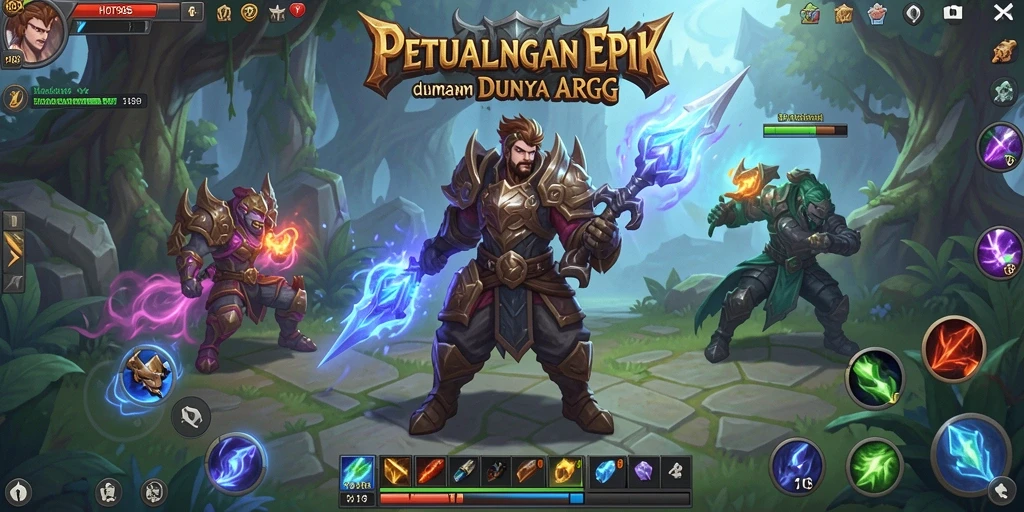 Screenshot HOT985 menampilkan aksi seru dalam pertempuran ARPG.