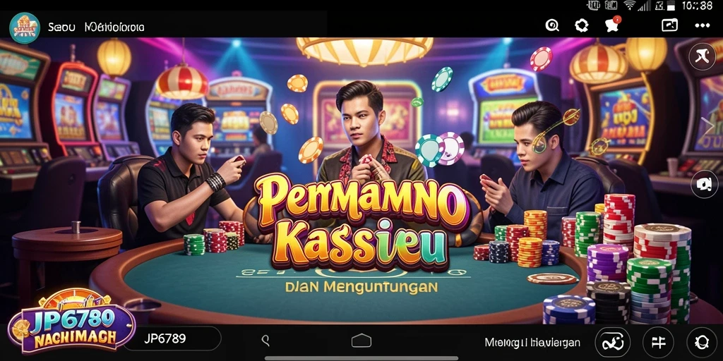 Tampilan gameplay seru dan menarik dalam aplikasi Kasino.