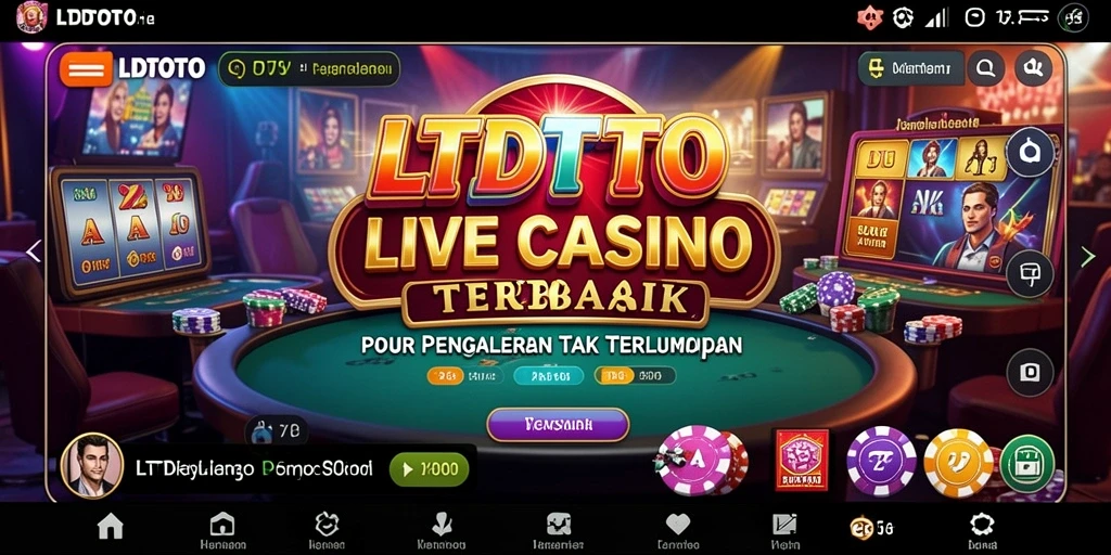 Tampilan gameplay Live Casino yang mendebarkan di LTDTOTO.