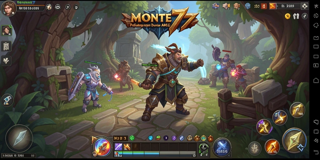 Tampilan gameplay menarik dalam aksi petualangan ARPG.