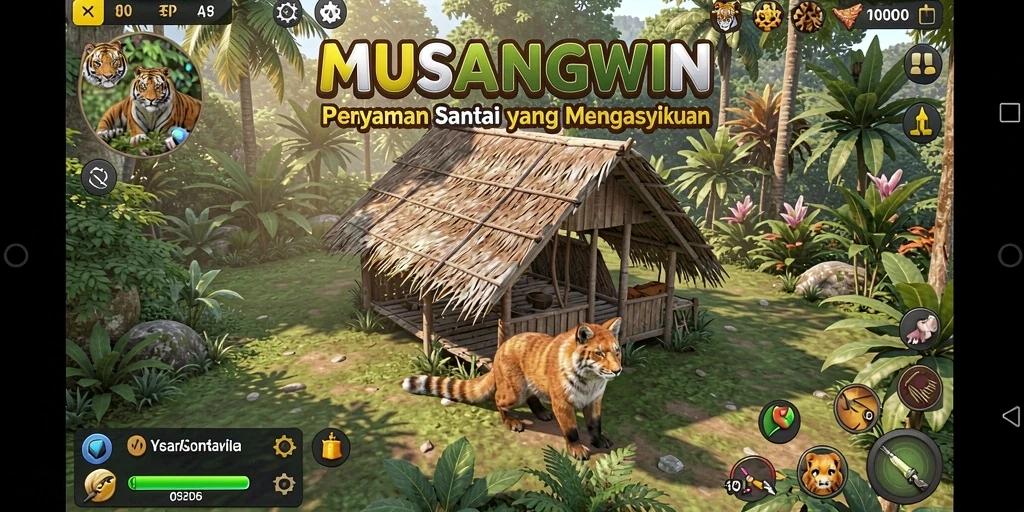 Tangkapan layar gameplay <strong>MUSANGWIN</strong> menunjukkan aksi seru dan kesenangan bermain.
