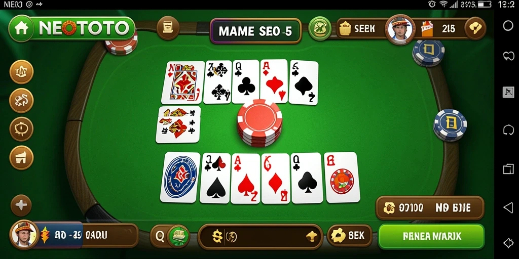 Tampilan gameplay NEOTOTO yang seru dan menyenangkan.