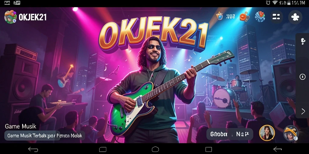 Tampilan utama OKJEK21 saat bermain musik dengan teman-teman.