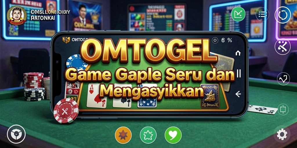Tampilan menarik gameplay Gaple di OMTOGEL.