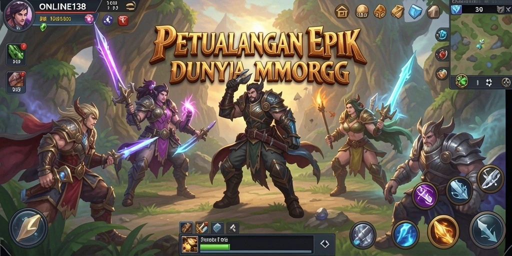 Tampilan gameplay seru MMORPG dengan grafis memukau dan petualangan epik.