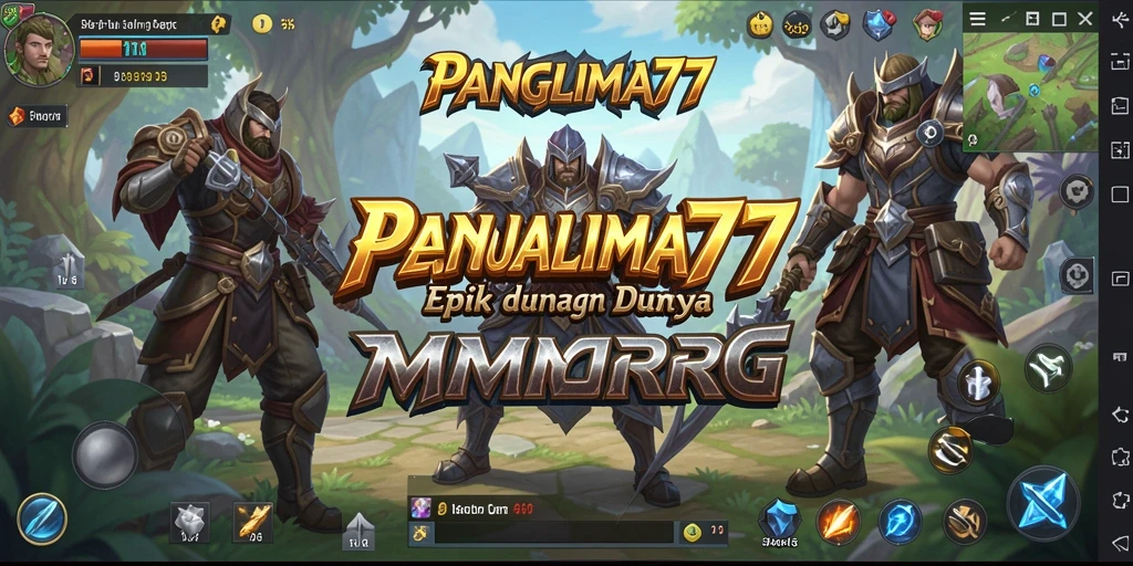 Tampilan gameplay seru dari PANGLIMA77 dalam petualangan MMORPG.