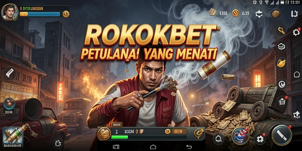 Tampilan gameplay ROKOKBET menunjukkan petualangan mendebarkan dan grafis yang mengagumkan.