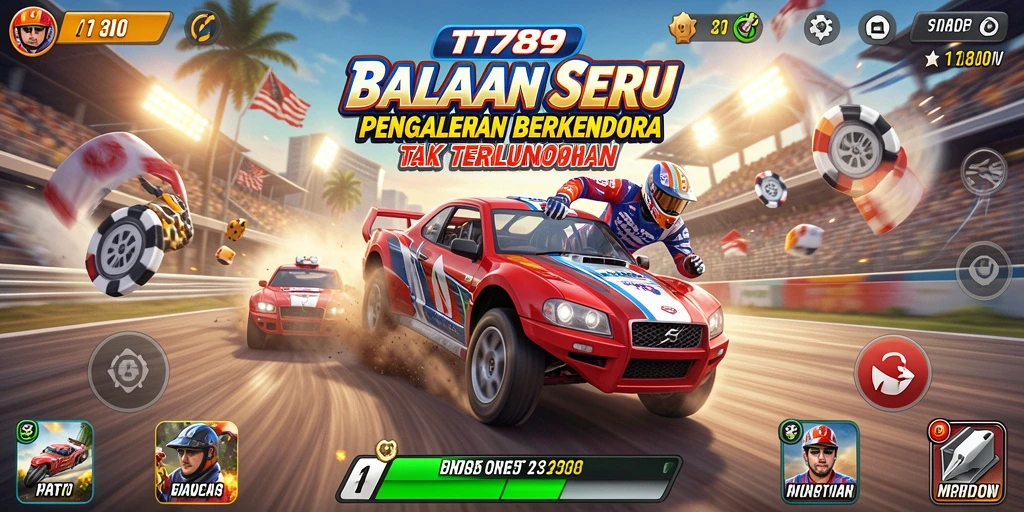 Gameplay balapan yang mendebarkan dan seru di TT789.