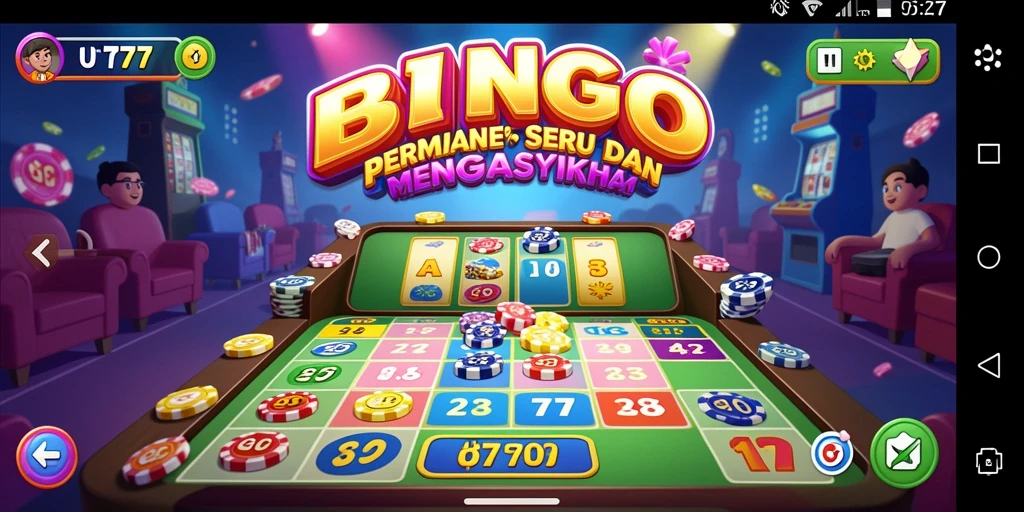 Tampilan gameplay menarik dari UT77 dengan suasana Bingo yang menyenangkan.