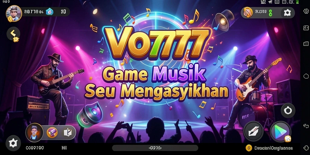 Tampilan gameplay VO777 yang seru dengan musik interaktif.
